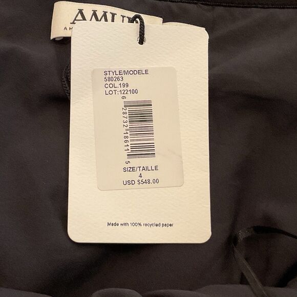 Amur Embroidered Linen Silk Off-the-Shoulder Tiered Mini Dress Size 4 $548 - Picture 8 of 13